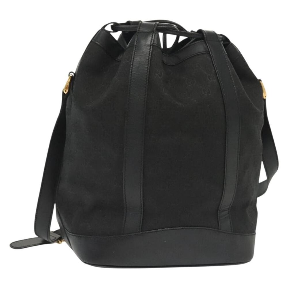 Gucci GG Canvas Shoulder Bag Black